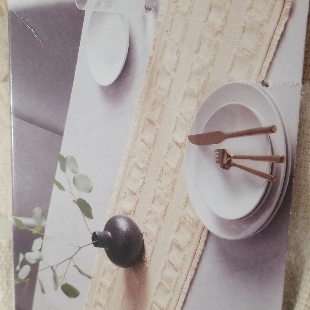 Project 62 Extended Table Runner Cream Color 14" x 72" NEW